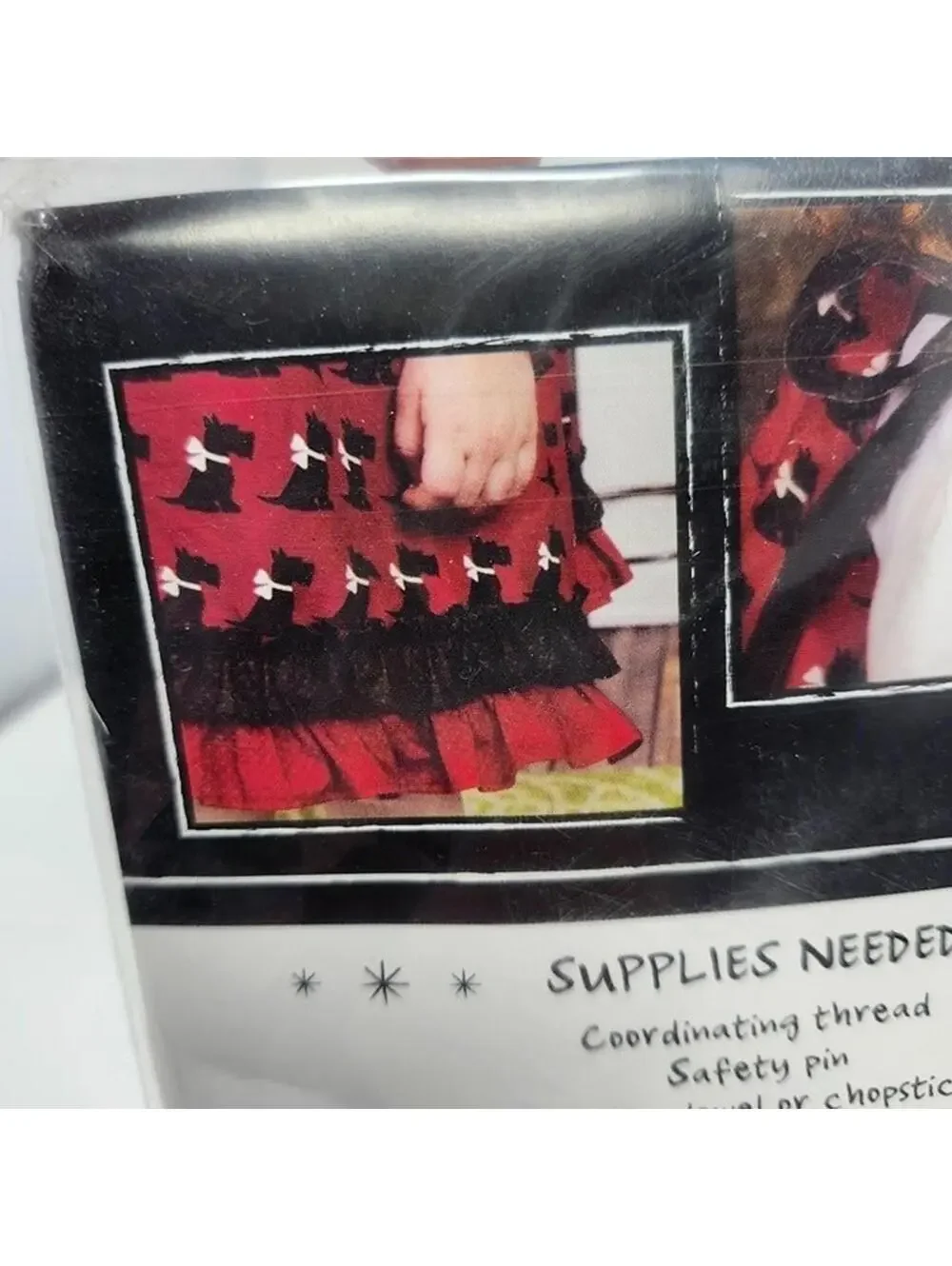 Little Dress Boutique Scottie Dog Girls Dress Sewing Kit Size 2-4 New